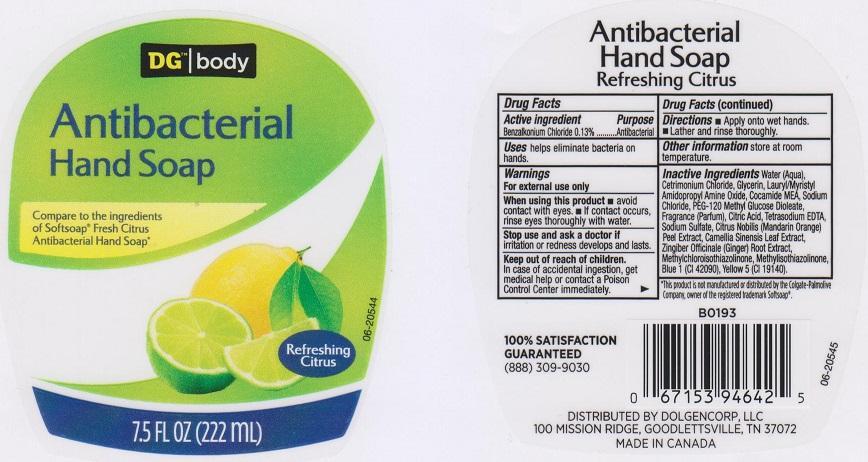 Dg Body Refreshing Citrus | Benzalkonium Chloride Liquid Breastfeeding