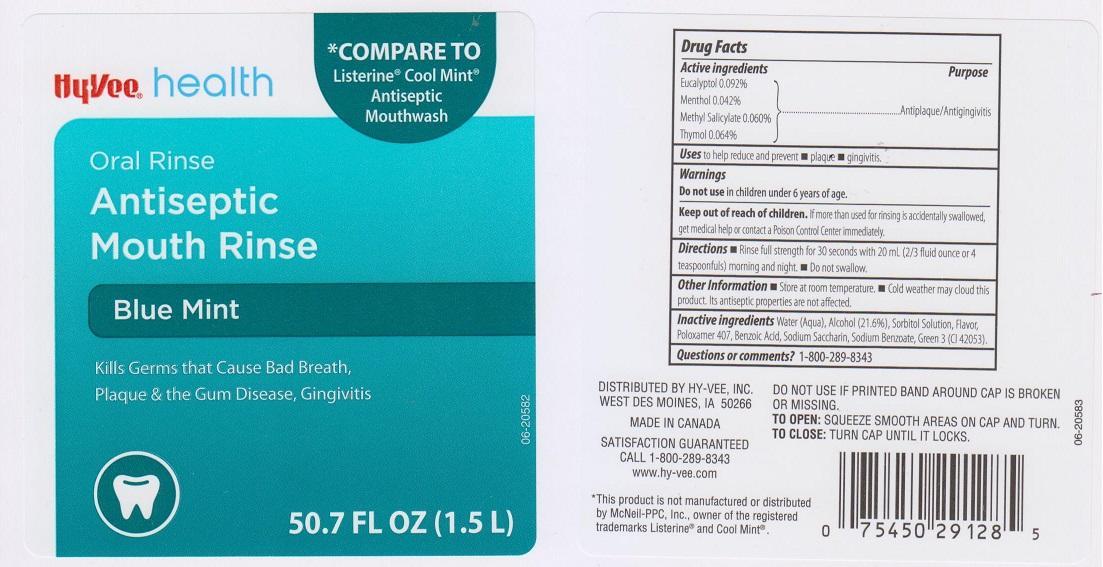 Hyvee Antiseptic Blue Mint | Eucalyptol, Menthol, Methyl Salicylate, Thymol Liquid Breastfeeding