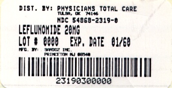 Leflunomide 20 mg Label