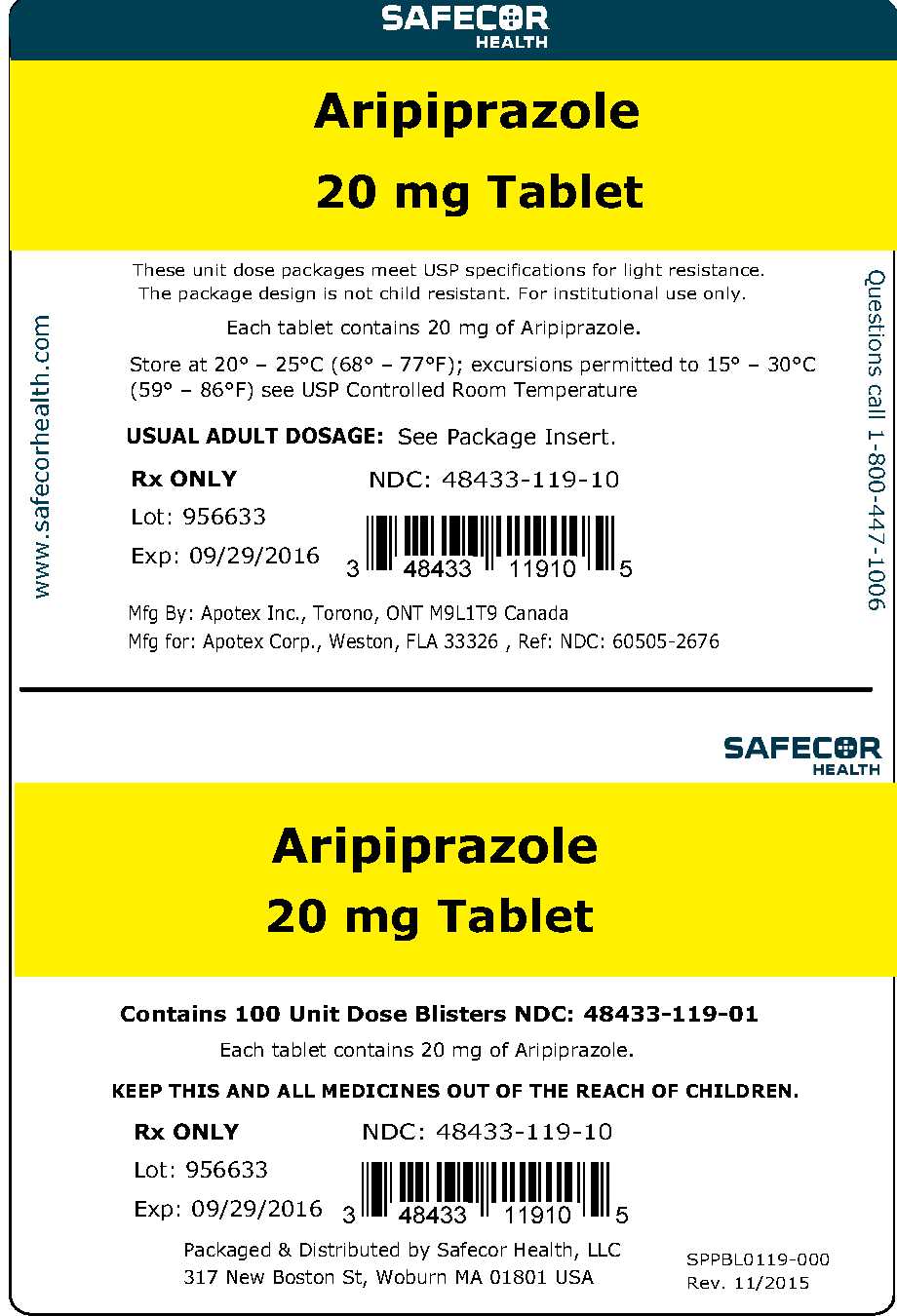 20 mg UD Box of 100 Label