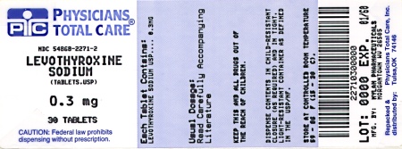 image of 300 mcg package label