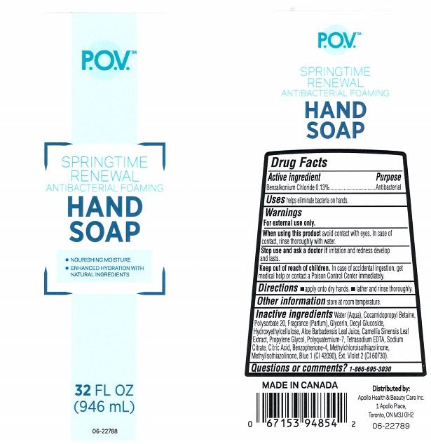 Is P.o.v. Springtime Renewal Antibacterial Foaming Hand | Benzalkonium Chloride Soap safe while breastfeeding