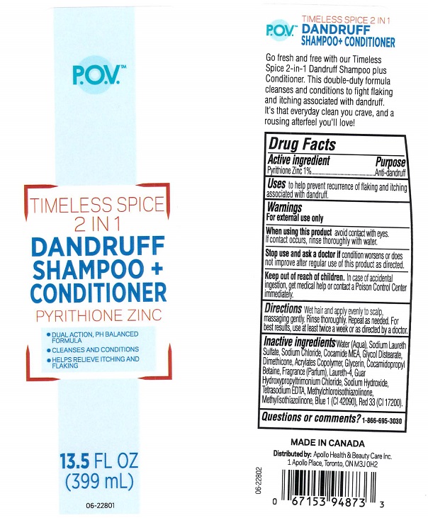 P.o.v. Timeless Spice 2 In 1 Dandruff | Pyrithione Zinc Shampoo while Breastfeeding