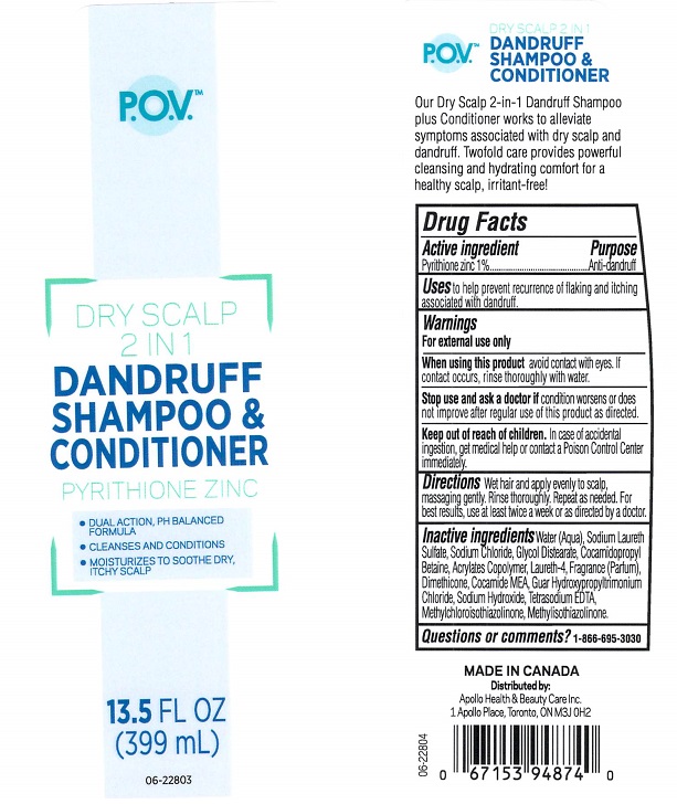 P.o.v. 2 In 1 Dry Scalp Dandruff | Pyrithione Zinc Shampoo while Breastfeeding