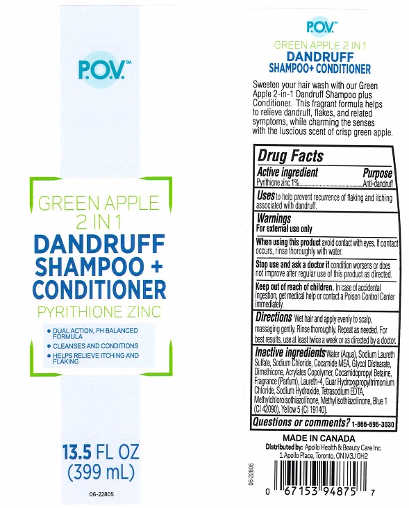 P.o.v. Green Apple 2 In 1 Dandruff | Pyrithione Zinc Shampoo while Breastfeeding