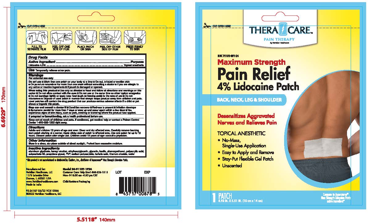 DailyMed - THERACARE MAXIMUM STRENGTH PAIN RELIEF PATCH- lidocaine patch