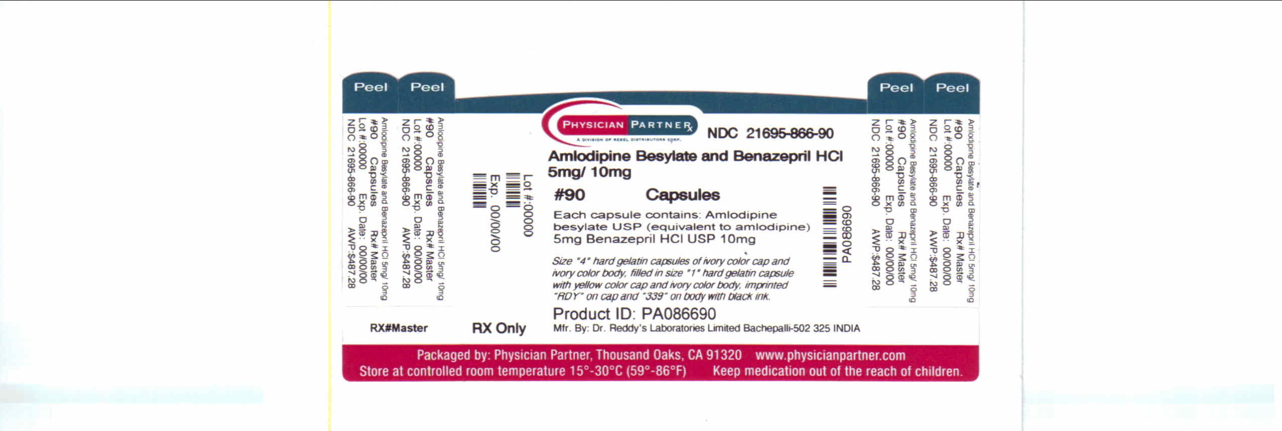 Amlodipin Besylate and Benazepril HCL 5mg/10mg