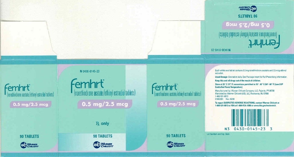 Femhrt - 0.5 mg/2.5 mcg - 90 Tablet Trade Bottle Carton