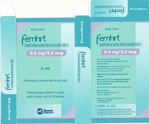 Femhrt - 0.5 mg/2.5 mcg - 28 Tablet Sample Carton