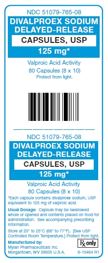 Divalproex Sodium Delayed-Release 125 mg Capsules, USP
