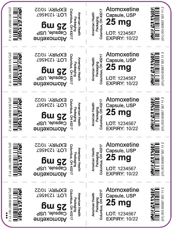 25 mg Atomoxetine Capsule Blister