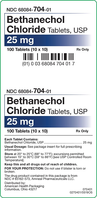 25 mg Bethanechol Chloride Tablets Carton
