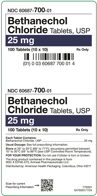 25 mg Bethanechol Tablets Carton