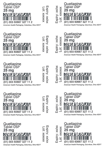 25 mg Quetiapine Tablet Blister