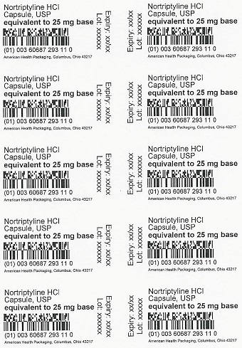 25 mg Nortriptylinr HCI Blister