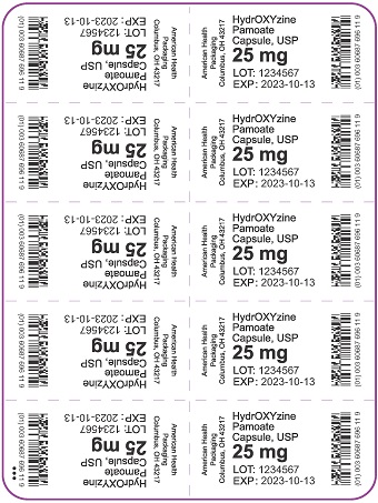 25 mg Hydroxyzine Pamoate Capsule Blister