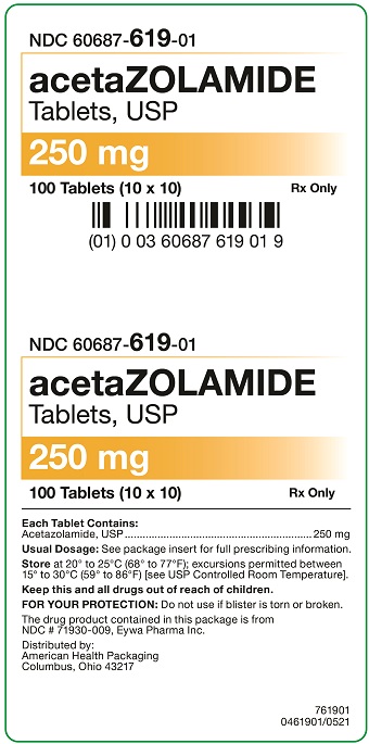 250 mg Acetazolamide Tablets Carton
