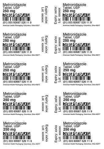 250 mg Metronidazole Tablet Blister