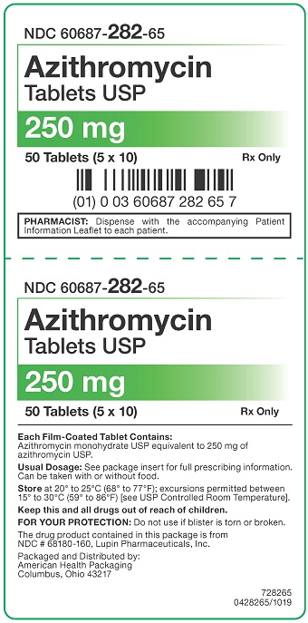 250 mg Azithromycin Tablets Carton - 50UD
