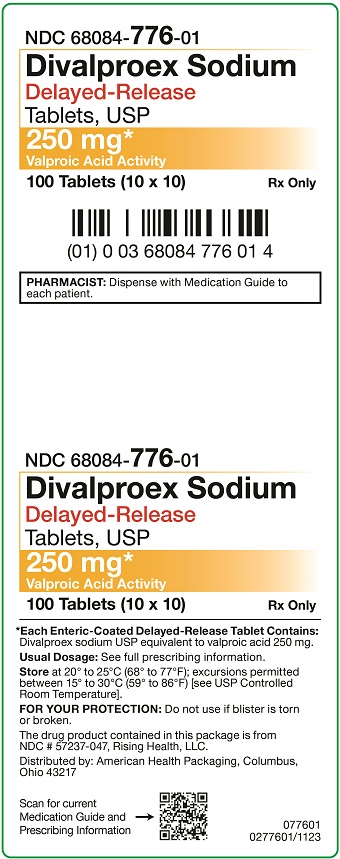 250mg Divalproex Sodium DR Carton