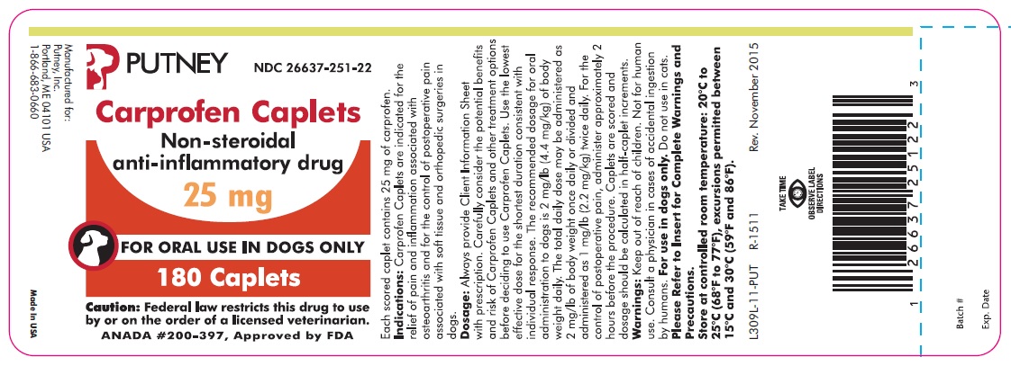 25 mg 180 count bottle label