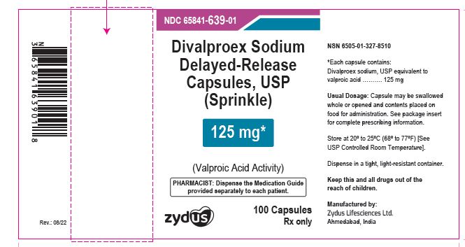 Divalproex Sodium Capsules Sprinkle, 125 mg