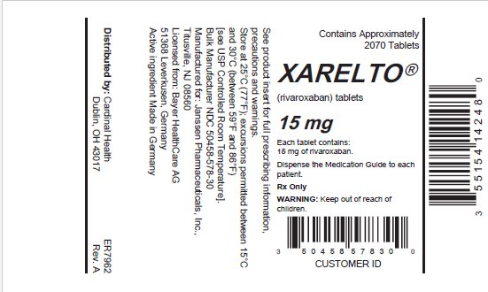 15 mg bottle label