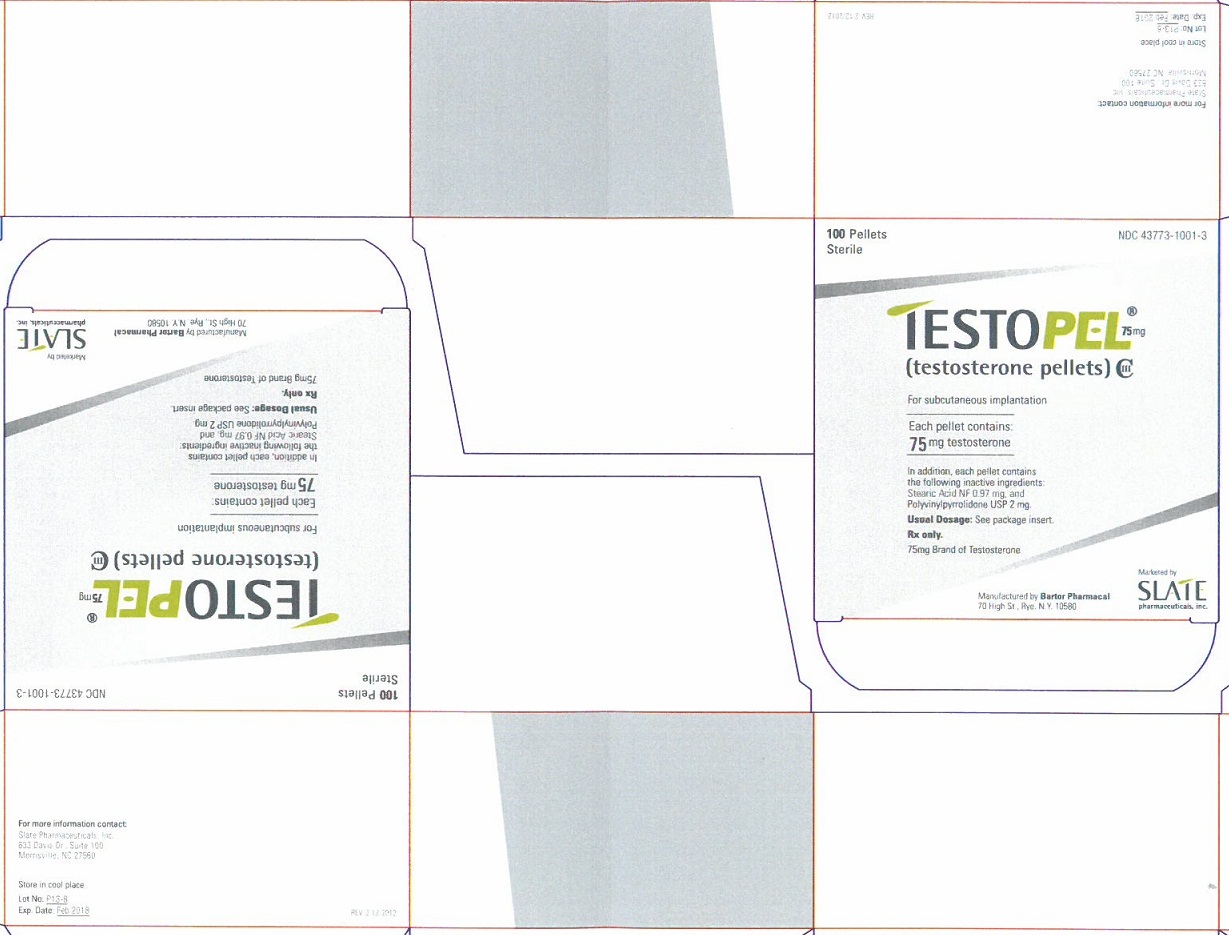 TESTOPEL (testosterone pellets) label