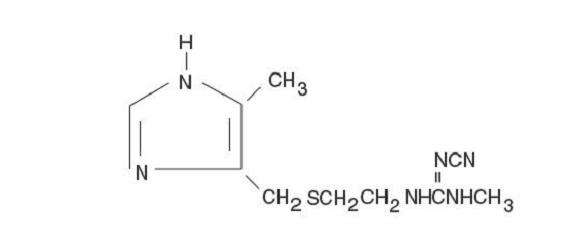 Cimetidine Structural Formula