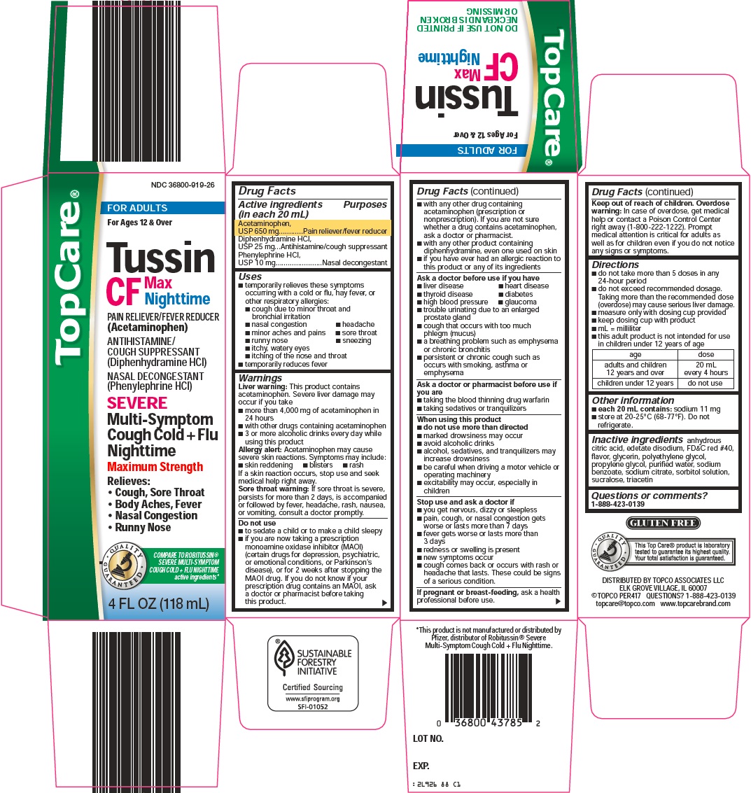 Topcare Tussin Cf | Acetaminophen, Diphenhydramine Hcl, Phenylephrine Hcl Solution while Breastfeeding
