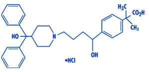 Fexofenadine Hydrochloride structural formula