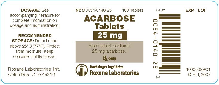 Acarbose Tablets, 25 mg