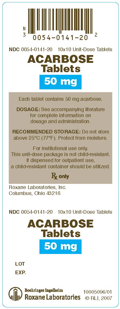 Acarbose Tablets, 50 mg 10x10 Unit Dose