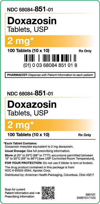2 mg Doxazosin 10x10 Carton