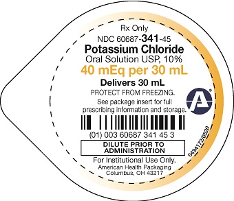 40 mEq/30 mL Potassium Chloride Oral Solution USP, 10% Cup Lid