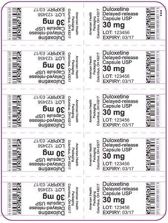 30 mg Duloxetine Delayed-release Capsule Blister