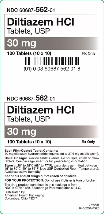 30 mg Diltiazem HCl Tablets Carton