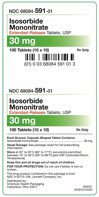 30 mg Isosorbide Mononitrate Extended-Release Tablets Carton