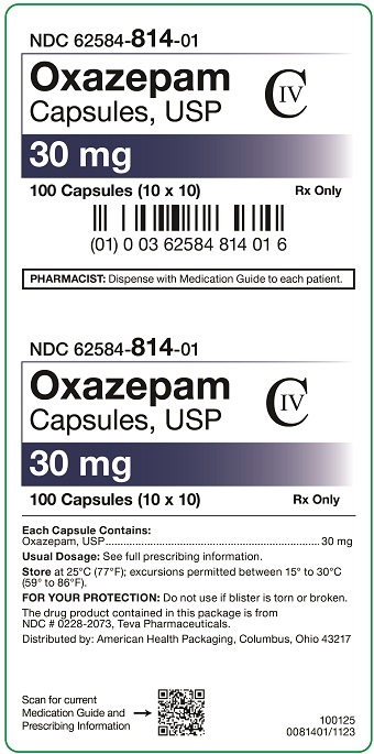 30 mg Oxazepam Capsules Carton