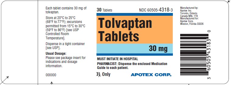 30 mg tablet bottle label