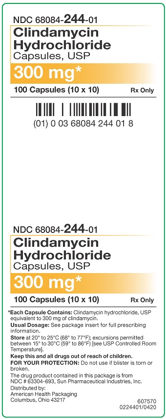 300 mg Clindamycin HCL Capsules 100UD Carton