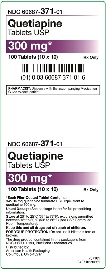 300 mg Quetiapine Tablets Carton