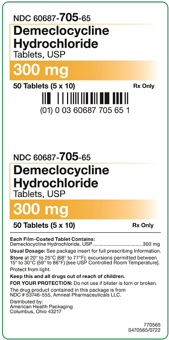 300 mg Demeclocycline Hydrochloride Tablets Carton
