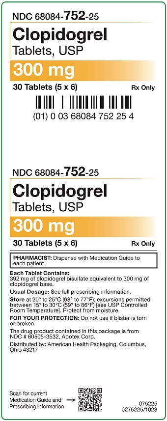 300 mg Clopidogrel Carton - 30 UD