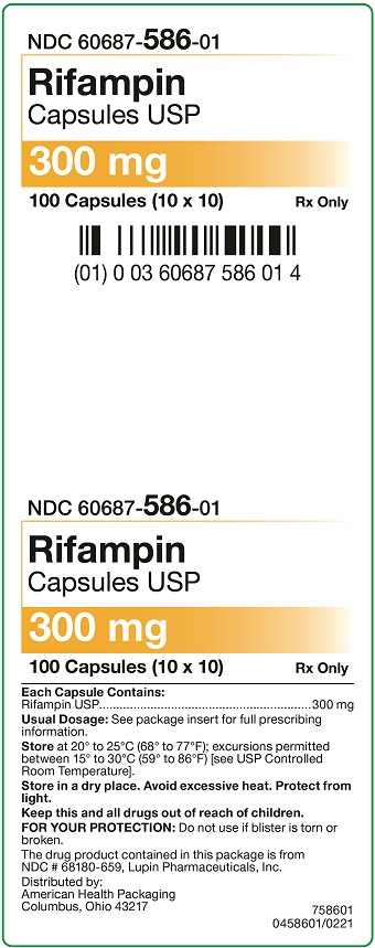 300 mg Rifampin Capsules 100UD Carton