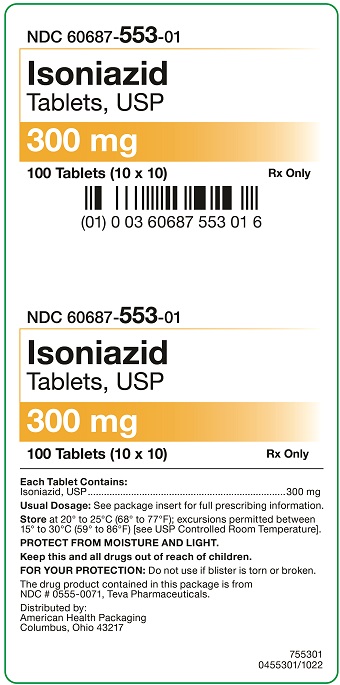 300 mg Isoniazid Tablets Carton