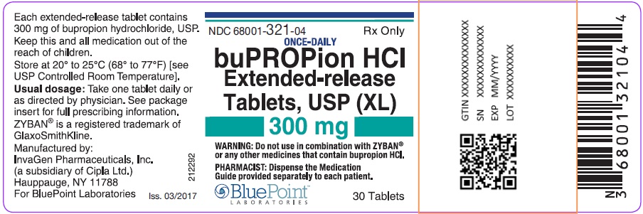 Bupropion HCL ER, USP (XL) 300mg 30 CT Label - Rev 03-17