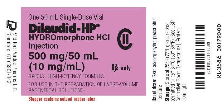 Label for one 50mL Single Dose Vial