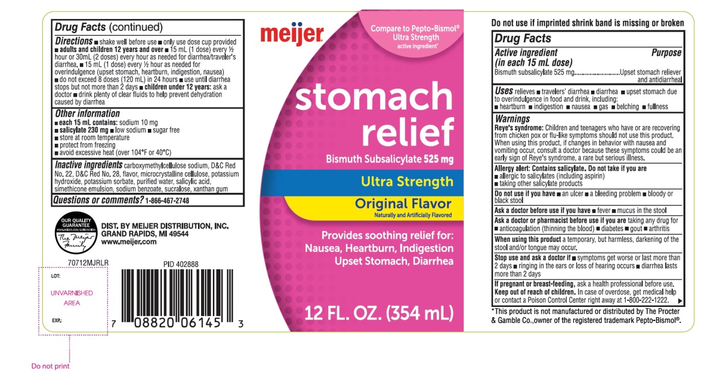 Meijer Stomach Relief Regular Strength | Bismuth Subsalicylate 525 Mg In 15 Ml Breastfeeding