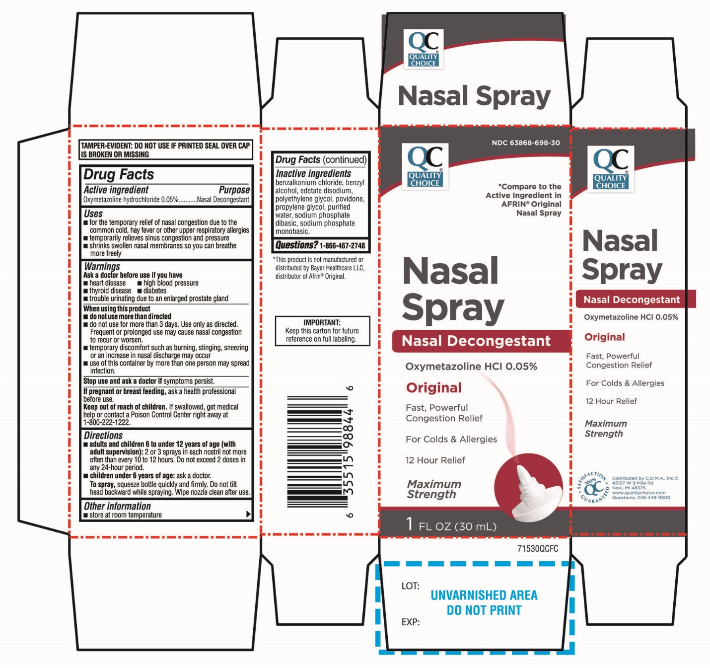 QC Nasal Spray Oxymetazoline HCl